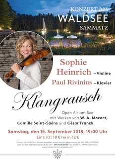 Plakat "Klangrausch" - Konzert am Waldsee
